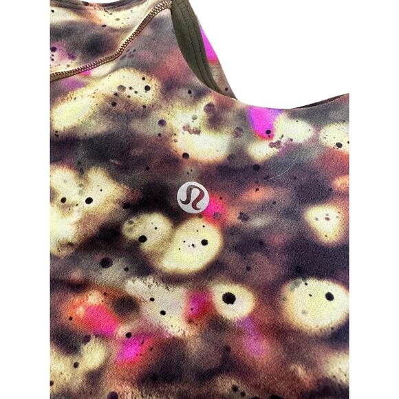 Lululemon Women's Align Crop Tank Top Soft Focus Splatter Multi Stretch Size 2 - Picture 4 of 6
